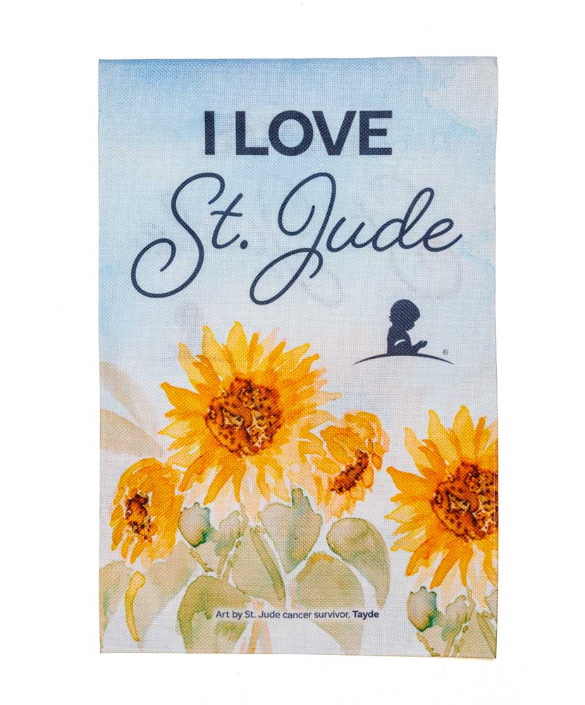 St. Jude Patient Art Inspired Garden Flag